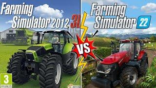 Fs12 vs Fs22 | Farming simulator 12 vs Farming simulator 22 | Gameplay | Timelapse |