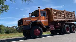 Magirus Deutz 320M33 AK 6x6 Baubulle V10 luftgekühlt Ulm Veteranenhalle Pistorius LKW Oldtimer KHD