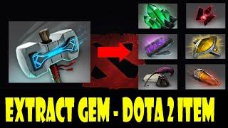 How to Extract Gem on Dota 2 Item ?