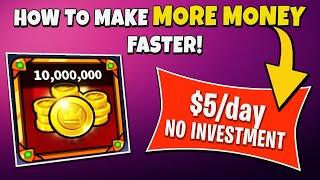 LEAGUE OF KINGDOMS - How To Make $5 A Day With No Investment Again!