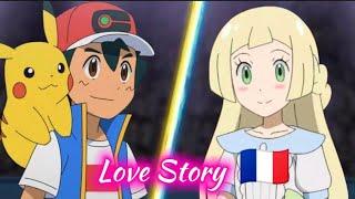 Pokémon Ash X Lillie [AMV] Indila - Love Story #aureliashipping 