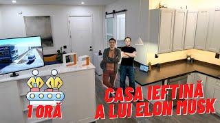 Casa ieftină de 36mp a lui Elon. Se montează într-o oră.