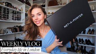 Weekly vlog in London: Partywear haul, net-a-porter unboxing & skincare routine!