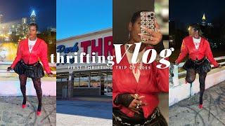 FIRST THRIFTING VLOG OF 2025 | Park Ave Thrift, Atlanta, GA | 90s Bike Party | HomeGoods and More