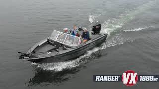 Ranger Aluminum VX1888WT  Deep V On-Water Footage