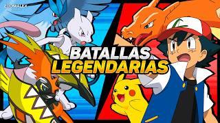 7 BATALLAS ÉPICAS de ASH vs POKÉMON LEGENDARIOS y SINGULARES 