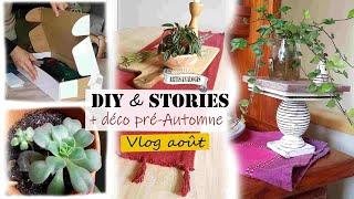 vlog 6| projets décoration diy  upcycling》diy chemin de table ~ piedestal ~ sav lidl ~ plantes màj