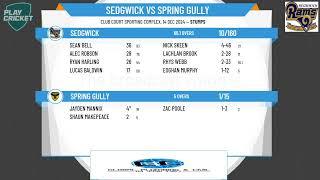 Sedgwick v Spring Gully