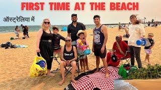 INDIAN PARENTS FIRST TIME AT BEACH IN AUSTRALIA DOBARA NHI AYENGE