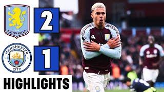 Aston Villa Vs. Manchester City 2-1 | EXTENDED HIGHLIGHTS | Premier League 24-25 | Duran Goal