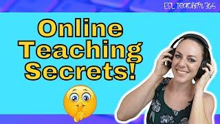 What They DON'T Tell You About ONLINE TEACHING