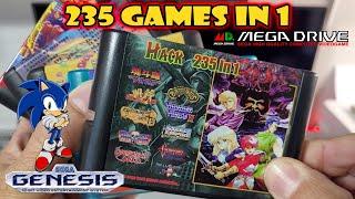 235 in 1 multi-rom game cartridge for Sega Genesis & MegaDrive