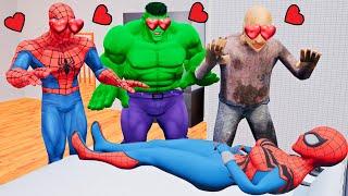 Hulk x Spider Man Love or Jail in Granny House | Funny Horror Animation