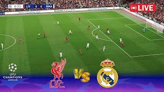 LIVE : Liverpool vs Real Madrid | UEFA Champions League 24/25 | Full Match | PES Game Simulation