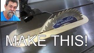 How to make a zero clearance table saw insert dave stanton woodworking