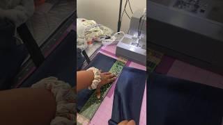 Struggling isn’t even the word. I think it’s time for a new blade? #fabriccutting #asmrfabric