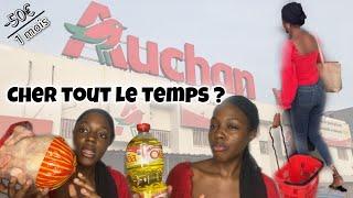 JE FAIS MES COURSES D’ÉTUDIANTE À AUCHAN POUR 1 MOIS | la vie est dure à Dakar