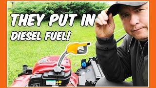 Oops! Lawnmower Fueled With Diesel - Watch How We Solve This Mess!