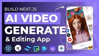  Build a Next.js Full-Stack AI Video Editor App with React, AI, Tailwind CSS