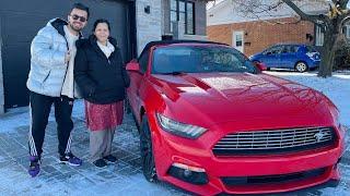 My MOM Drove my MUSTANG in SNOW