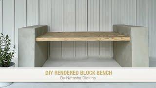 HOW TO DIY Rendered Block Bench