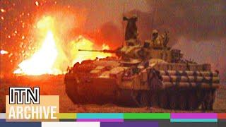 Intense Gulf War Combat Footage - Desert Storm Captured Up Close (1991)