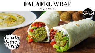 Falafel Wrap Recipe | Saucy & Crispy Falafel Wrap | With Hummus & Tortilla Recipe | Jay Patel