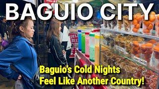 BAGUIO CITY NIGHT TOUR | Street Food & Night Walk in the Philippines’ Coldest City! Panagbenga 2025