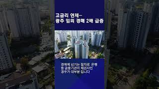 고금리 연체…광주 임의 경매 2배 급증ㅣ KBS NEWS #shorts