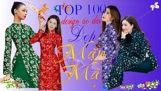 TOP 100 mẫu áo dài hoa nhí đẹp xinh giúp chị em luôn đẹp mặn mà khi diệnVải Áo Dài S