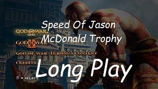 God Of War 1 - Long Play - Speed Of Jason McDonald Trophy (No Glitches) - No Commentary