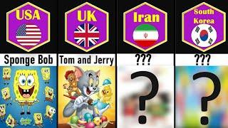 Comparison: popular cartoons from every country in the world part 3