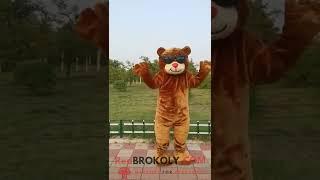 REDBROKOLY.COM Mascot Costume - Teddy bear mascot costume with big shades for adult size buy it