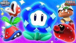 All Wonder Flowers in Super Mario Bros. Wonder! - Zebratastic Moments