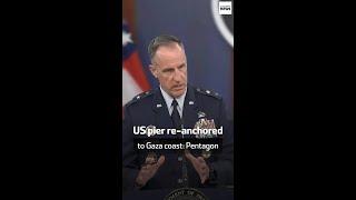 US pier re-anchored to Gaza coast: Pentagon