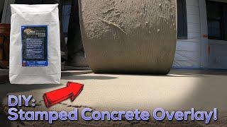 How to Stamp Concrete Overlay!