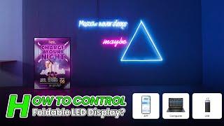 How to Easily Control the Foldable LED Screen | TOP Dance LED Display Guide