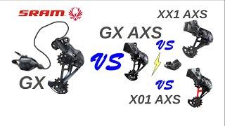 Lohnt sich der Kauf? | Sram Eagle GX vs GX AXS vs X01 AXS vs XX1 AXS | Simon Cycle