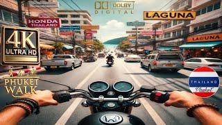 Thailand Phuket: Real Ride Experience | 4K HDR Dolby | Motorcycle Ride: Honda Monkey | IRL | Laguna