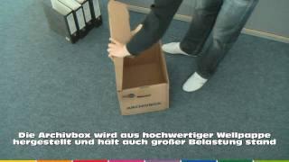 Archivbox für DIN A4 Ordner | www.nordpack.de