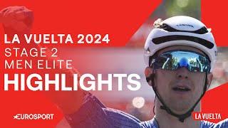 AMAZING BATTLE!  | La Vuelta a España Stage 2 Highlights | Eurosport Cycling