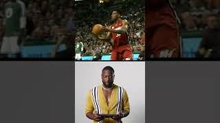 Dwyane Wade Reacts To LeBron's Dunk 