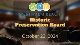 Historical Preservation Board - October 22, 2024