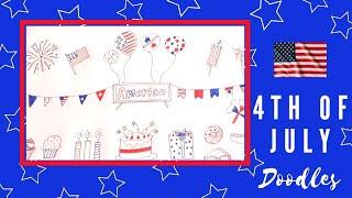 Easy 4th of July Doodles