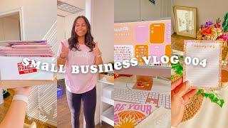 Prepping orders & unboxing new things | Studio Vlog 004 | Small business vlog | ASMR Packaging