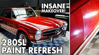 Reviving a Mercedes-Benz 280SL: Paint Correction & Dry Ice Cleaning Reveal!