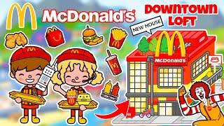 How to Build a McDonald's in Toca Boca  Downtown Loft! Toca Boca House Ideas  Toca Life World