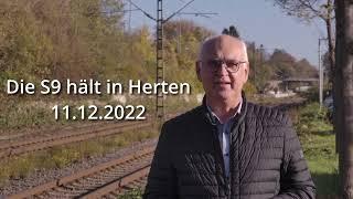 Die S9 hält in Herten - 11.12.2022 geht es los!