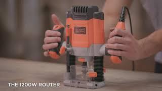 Black Decker Frezarka górnowrzecionowa KW1200EKA i KW1200E