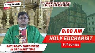 8 AM - English Mass | Saturday -3rd Week in Ordinary Time | Basilica of Bom Jesus - 27 January 2024